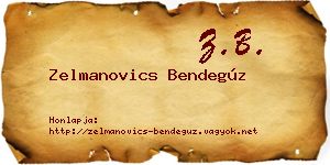 Zelmanovics Bendegúz névjegykártya
